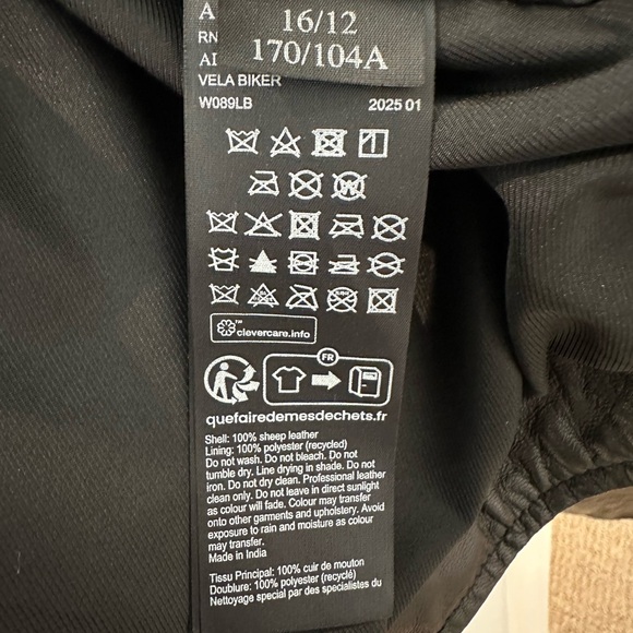 AllSaints Vela Leather Jacket NWT - Picture 10 of 12